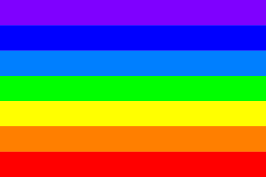 The true rainbow flag